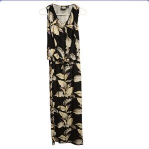Tommy Bahama Hawaiian Aloha 100% Silk Floral Tie-Front Maxi Dress, Size 4